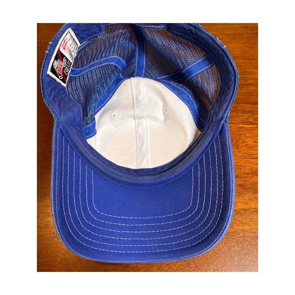 Harley Davidson Cafe Las Vegas Trucker Hat Blue White Mesh Cap OSFM